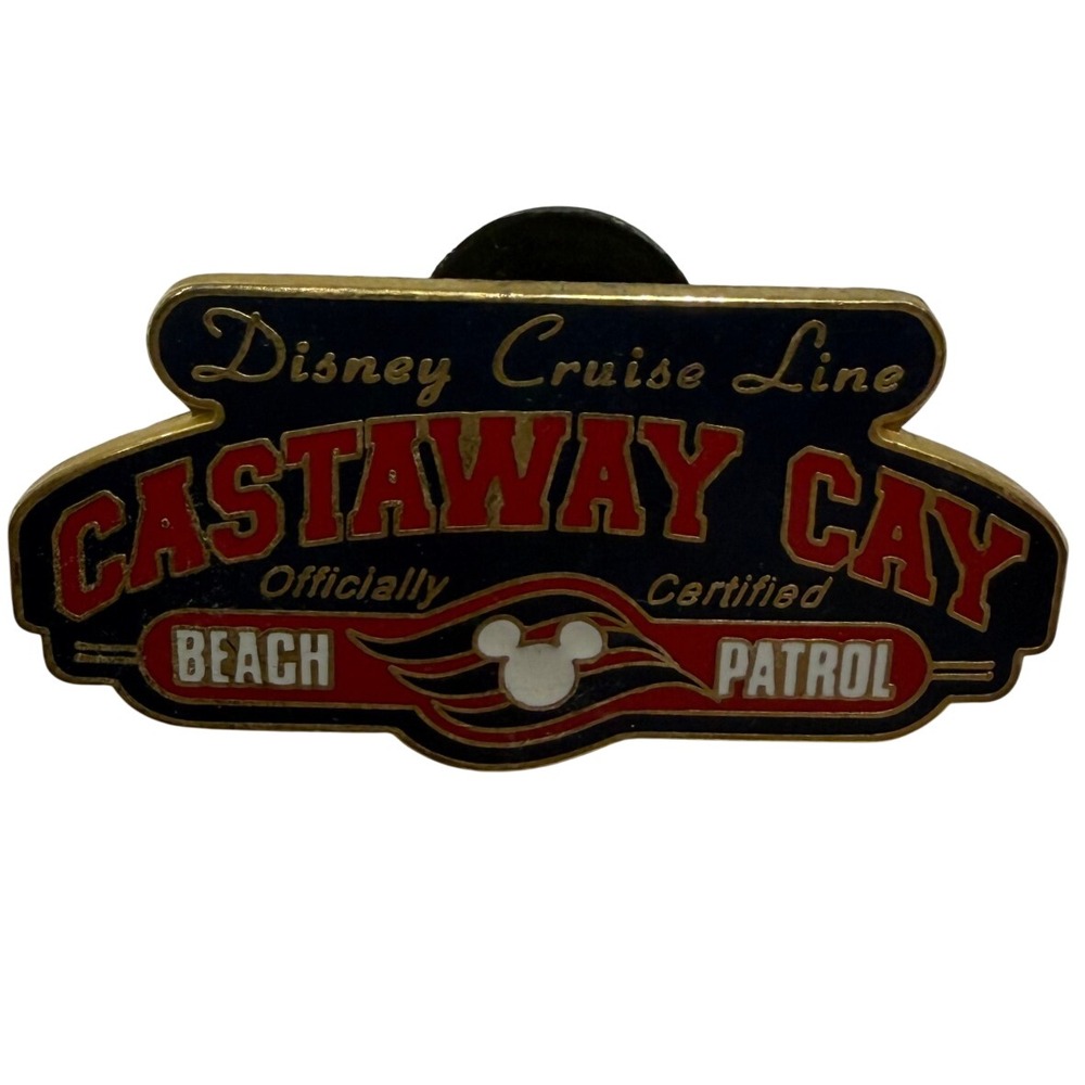 Disney Cruise Line Castaway Cay Beach Patrol Pin Officially Certified DCL Logo